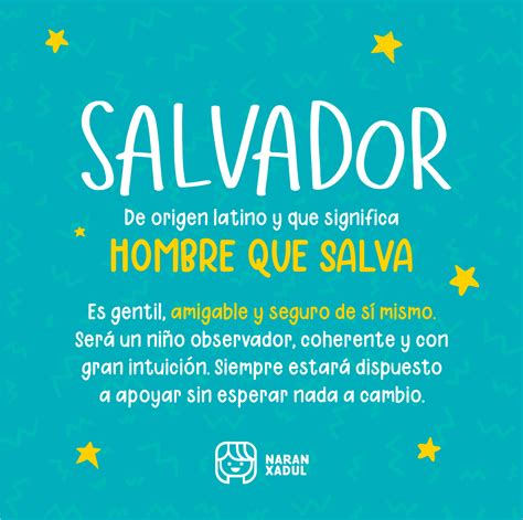 significado del nombre salvador